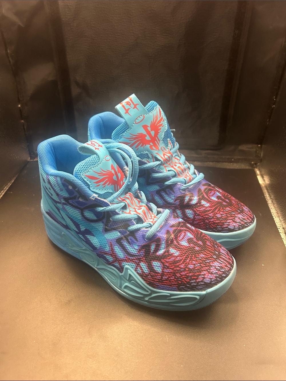 SHEIN Light Blue Multicolor Kids Sneakers